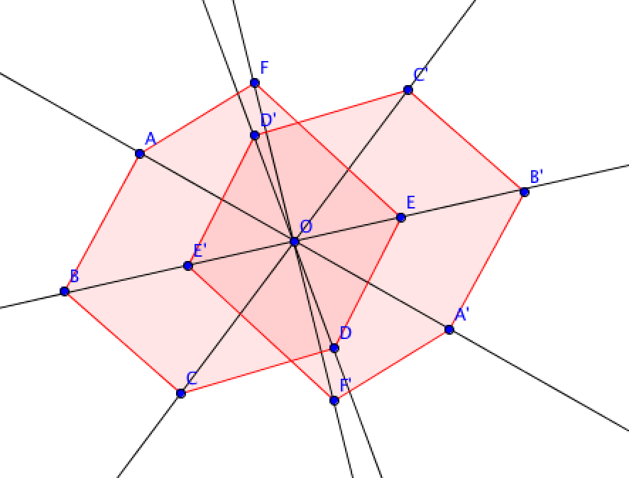 exemple de symétrique par rapport à un point